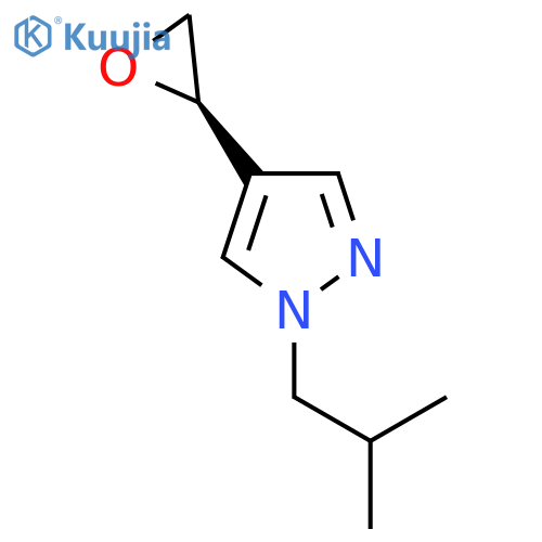 1-(2-methylpropyl)-4-(2R)-oxiran-2-yl-1H-pyrazole structure