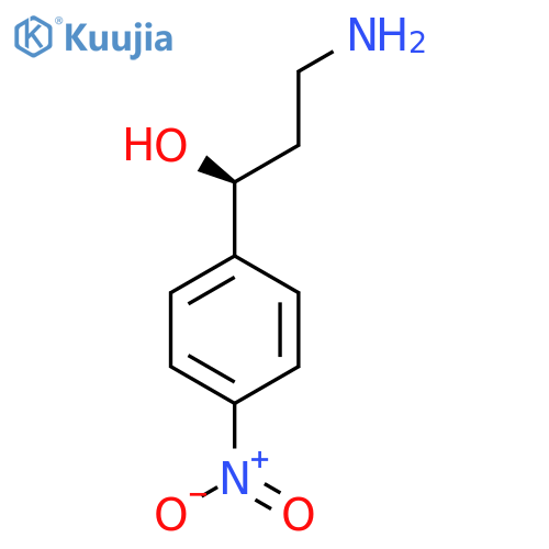 (1S)-3-amino-1-(4-nitrophenyl)propan-1-ol structure