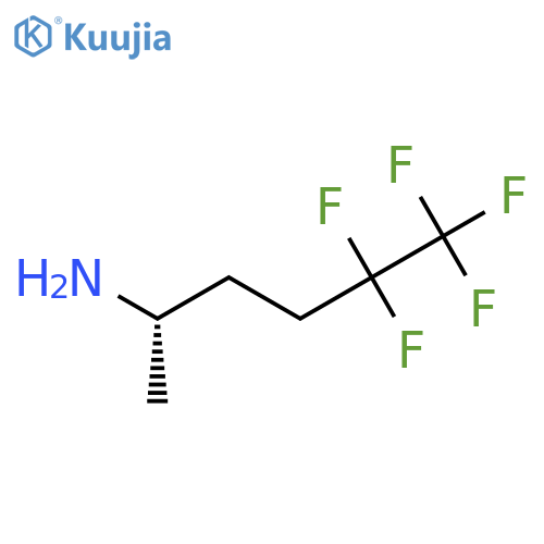 (2S)-5,5,6,6,6-pentafluorohexan-2-amine structure