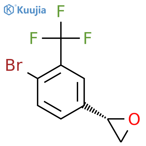 (2S)-2-4-bromo-3-(trifluoromethyl)phenyloxirane structure