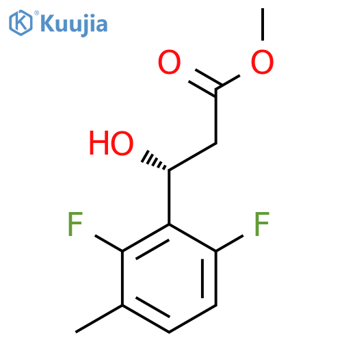 methyl (3R)-3-(2,6-difluoro-3-methylphenyl)-3-hydroxypropanoate structure