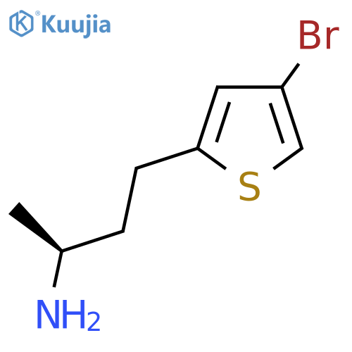 (2S)-4-(4-bromothiophen-2-yl)butan-2-amine structure