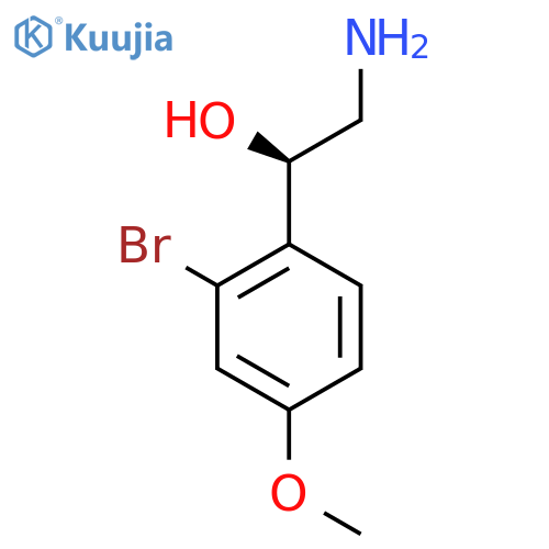 (1R)-2-amino-1-(2-bromo-4-methoxyphenyl)ethan-1-ol structure