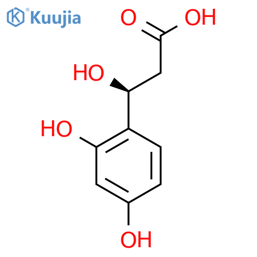 (3S)-3-(2,4-dihydroxyphenyl)-3-hydroxypropanoic acid structure