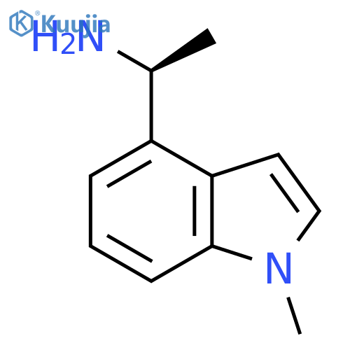 (1S)-1-(1-methyl-1H-indol-4-yl)ethan-1-amine structure