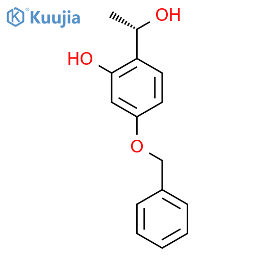 5-(benzyloxy)-2-(1S)-1-hydroxyethylphenol structure
