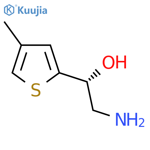 (1R)-2-amino-1-(4-methylthiophen-2-yl)ethan-1-ol structure