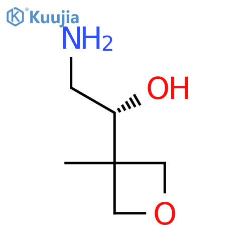 (1R)-2-amino-1-(3-methyloxetan-3-yl)ethan-1-ol structure