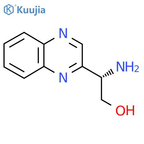 (2S)-2-amino-2-(quinoxalin-2-yl)ethan-1-ol structure