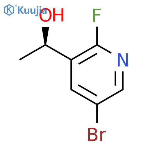 (1R)-1-(5-bromo-2-fluoropyridin-3-yl)ethan-1-ol structure