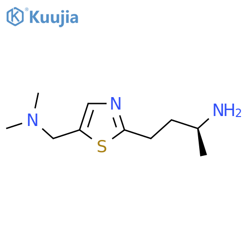 (2S)-4-{5-(dimethylamino)methyl-1,3-thiazol-2-yl}butan-2-amine structure