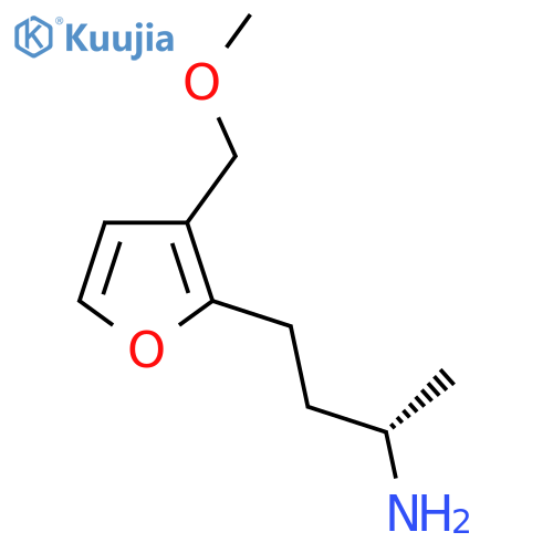 (2S)-4-3-(methoxymethyl)furan-2-ylbutan-2-amine structure
