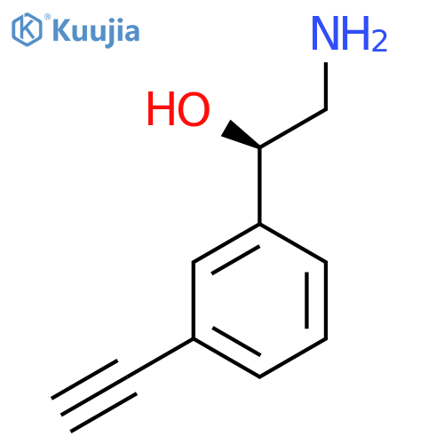 (1R)-2-amino-1-(3-ethynylphenyl)ethan-1-ol structure