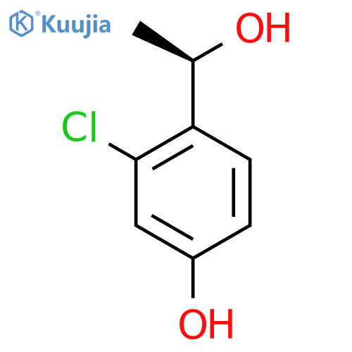 3-chloro-4-(1R)-1-hydroxyethylphenol structure