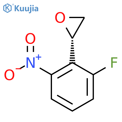 (2S)-2-(2-fluoro-6-nitrophenyl)oxirane structure