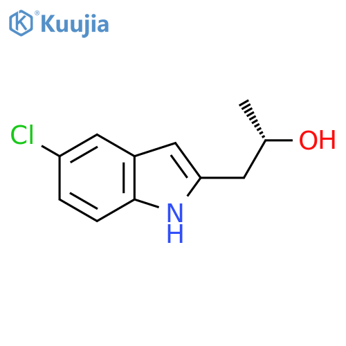 (2S)-1-(5-chloro-1H-indol-2-yl)propan-2-ol structure