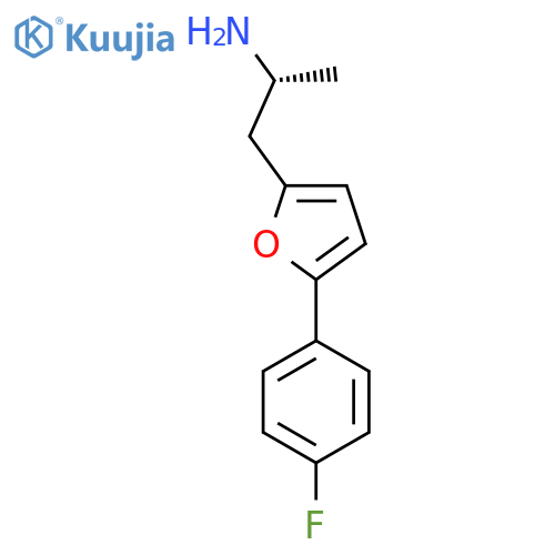 (2R)-1-5-(4-fluorophenyl)furan-2-ylpropan-2-amine structure