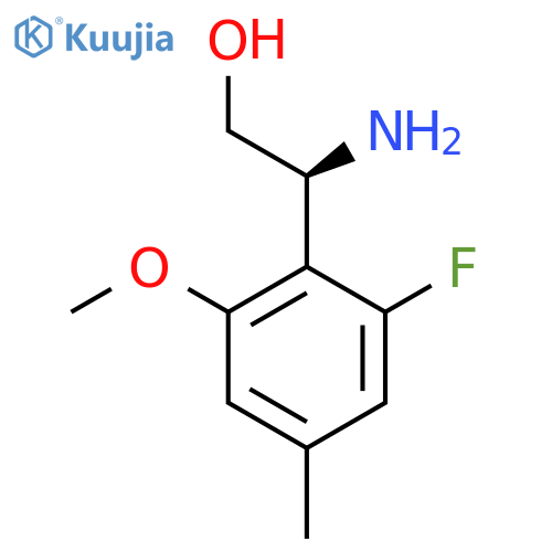 (2S)-2-amino-2-(2-fluoro-6-methoxy-4-methylphenyl)ethan-1-ol structure