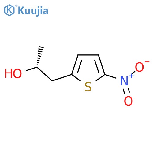(2R)-1-(5-nitrothiophen-2-yl)propan-2-ol structure