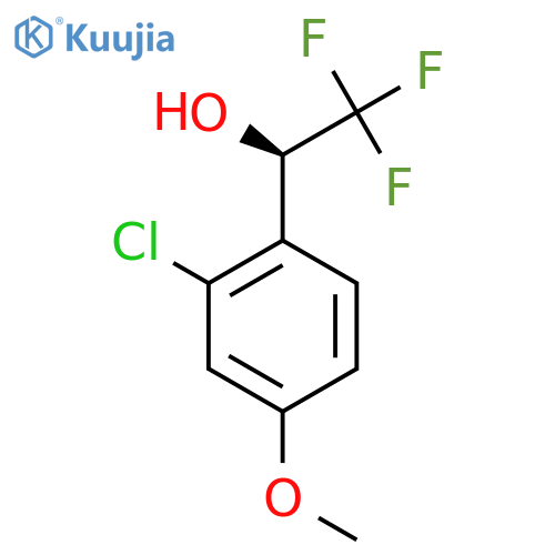 (1R)-1-(2-chloro-4-methoxyphenyl)-2,2,2-trifluoroethan-1-ol structure