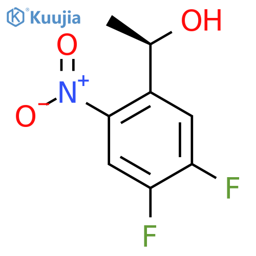 (1R)-1-(4,5-difluoro-2-nitrophenyl)ethan-1-ol structure