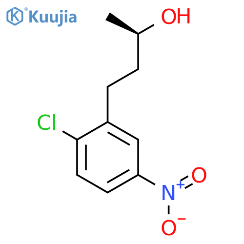 (2R)-4-(2-chloro-5-nitrophenyl)butan-2-ol structure
