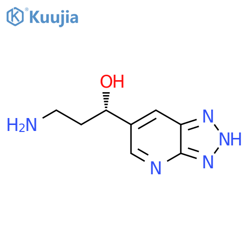 (1S)-3-amino-1-{3H-1,2,3triazolo4,5-bpyridin-6-yl}propan-1-ol structure