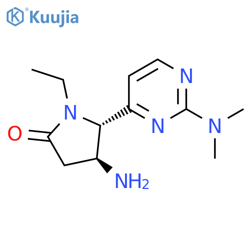 4-amino-5-2-(dimethylamino)pyrimidin-4-yl-1-ethylpyrrolidin-2-one structure