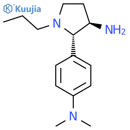 2-4-(dimethylamino)phenyl-1-propylpyrrolidin-3-amine structure