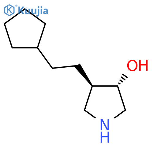 rac-(3R,4S)-4-(2-cyclopentylethyl)pyrrolidin-3-ol structure