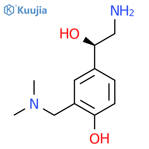 4-(1R)-2-amino-1-hydroxyethyl-2-(dimethylamino)methylphenol structure
