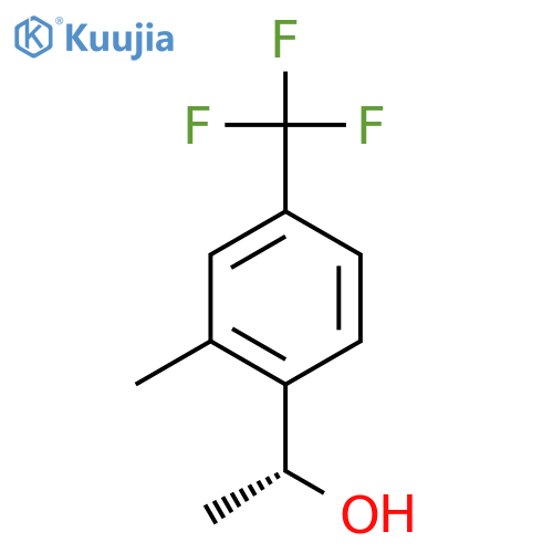 (1R)-1-2-methyl-4-(trifluoromethyl)phenylethan-1-ol structure