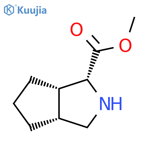 rac-methyl (1R,3aR,6aS)-octahydrocyclopentacpyrrole-1-carboxylate structure