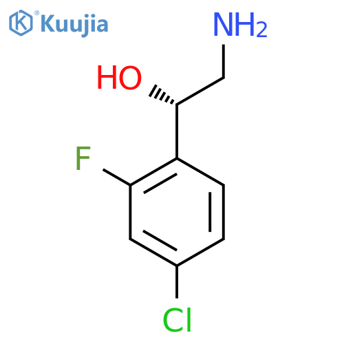 (1S)-2-amino-1-(4-chloro-2-fluorophenyl)ethan-1-ol structure