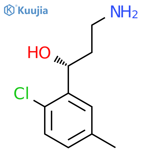 (1R)-3-amino-1-(2-chloro-5-methylphenyl)propan-1-ol structure