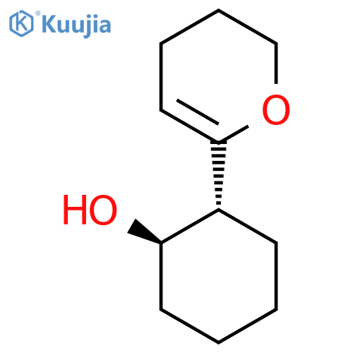 rac-(1R,2R)-2-(3,4-dihydro-2H-pyran-6-yl)cyclohexan-1-ol structure