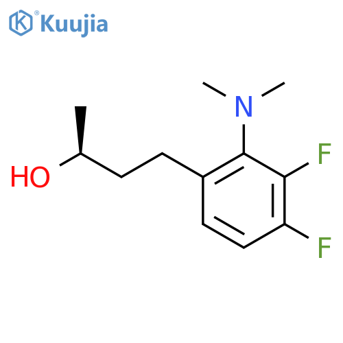 (2S)-4-2-(dimethylamino)-3,4-difluorophenylbutan-2-ol structure