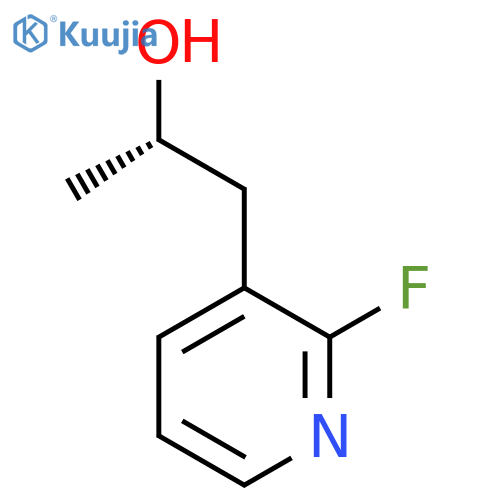 (2S)-1-(2-fluoropyridin-3-yl)propan-2-ol structure
