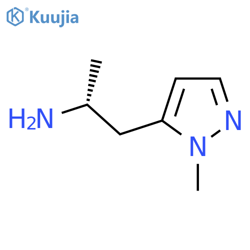 (2R)-1-(1-methyl-1H-pyrazol-5-yl)propan-2-amine structure