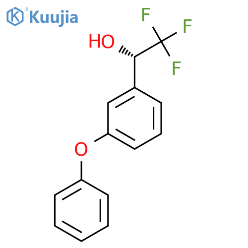 (1S)-2,2,2-trifluoro-1-(3-phenoxyphenyl)ethan-1-ol structure