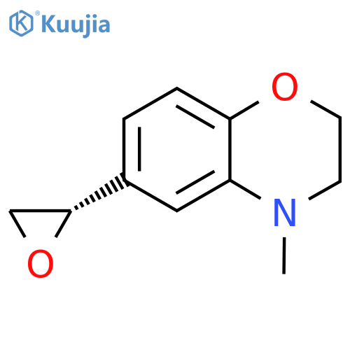 4-methyl-6-(2S)-oxiran-2-yl-3,4-dihydro-2H-1,4-benzoxazine structure
