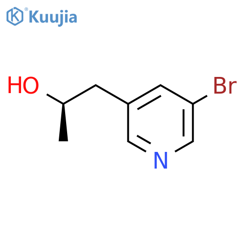 (2R)-1-(5-bromopyridin-3-yl)propan-2-ol structure