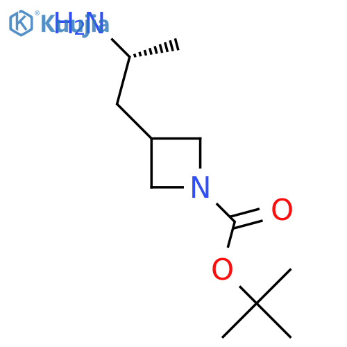 tert-butyl 3-(2R)-2-aminopropylazetidine-1-carboxylate structure