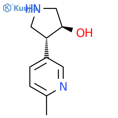 rac-(3R,4S)-4-(6-methylpyridin-3-yl)pyrrolidin-3-ol structure