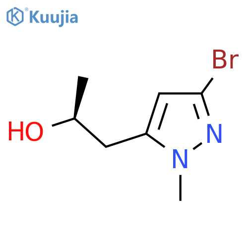 (2S)-1-(3-bromo-1-methyl-1H-pyrazol-5-yl)propan-2-ol structure