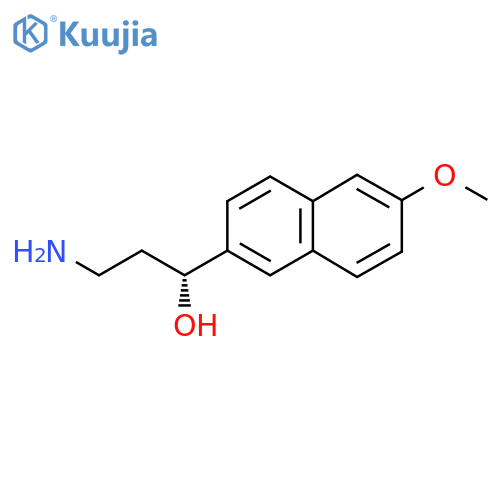 (1R)-3-amino-1-(6-methoxynaphthalen-2-yl)propan-1-ol structure