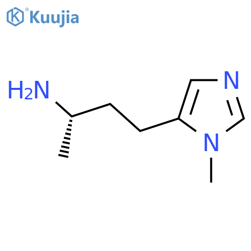 (2S)-4-(1-methyl-1H-imidazol-5-yl)butan-2-amine structure