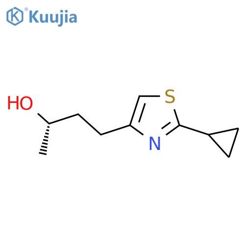 (2S)-4-(2-cyclopropyl-1,3-thiazol-4-yl)butan-2-ol structure