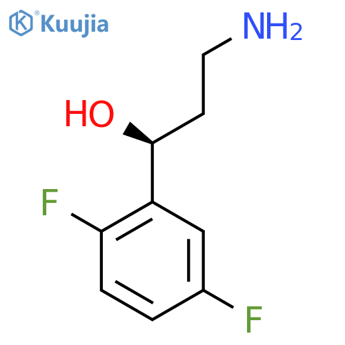 (1S)-3-amino-1-(2,5-difluorophenyl)propan-1-ol structure