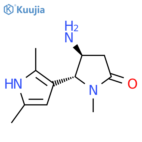 4-amino-5-(2,5-dimethyl-1H-pyrrol-3-yl)-1-methylpyrrolidin-2-one structure